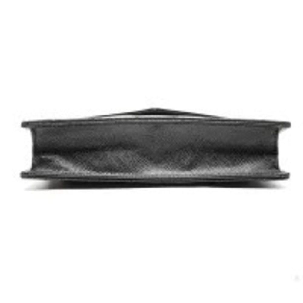 Yves Saint Laurent Cassandra Leather V Stitch Chain Wallet Shoulder Bag Black - Picture 8 of 13